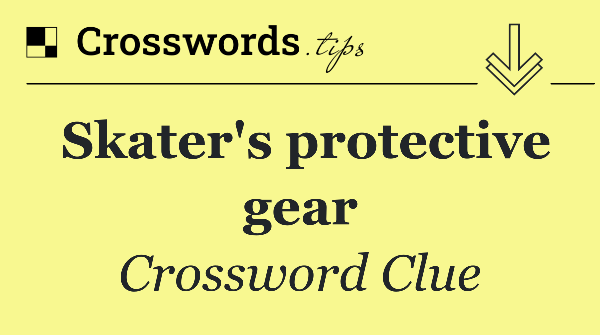 Skater's protective gear