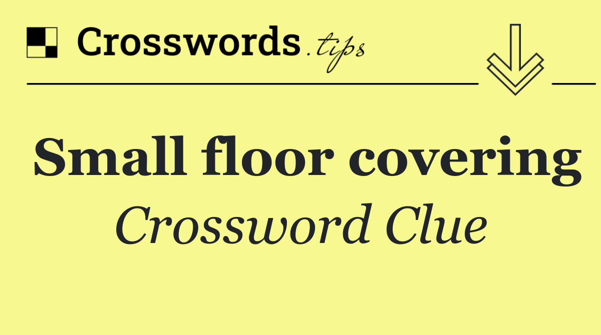 Small floor covering