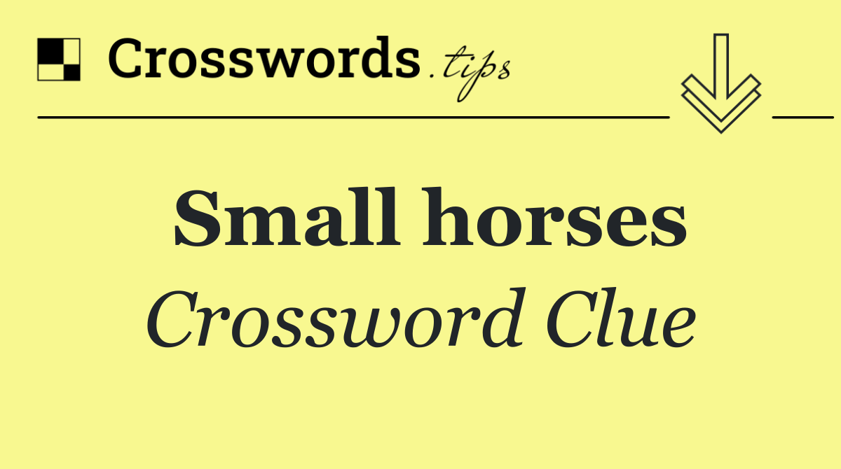 Small horses
