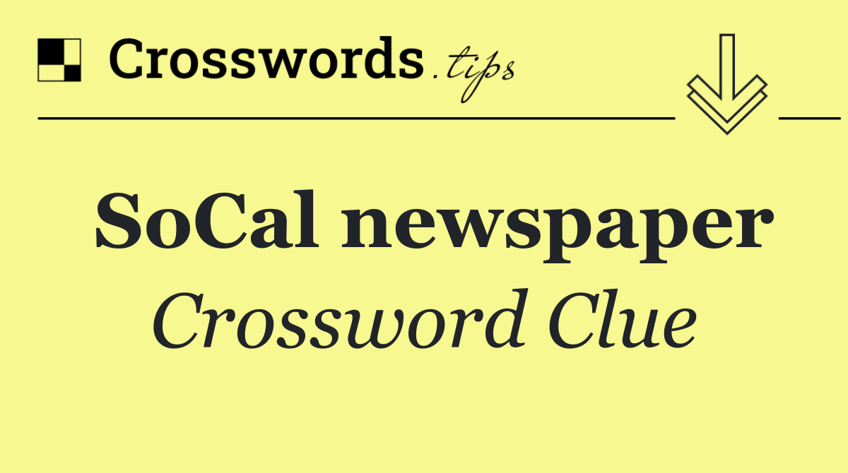 SoCal newspaper