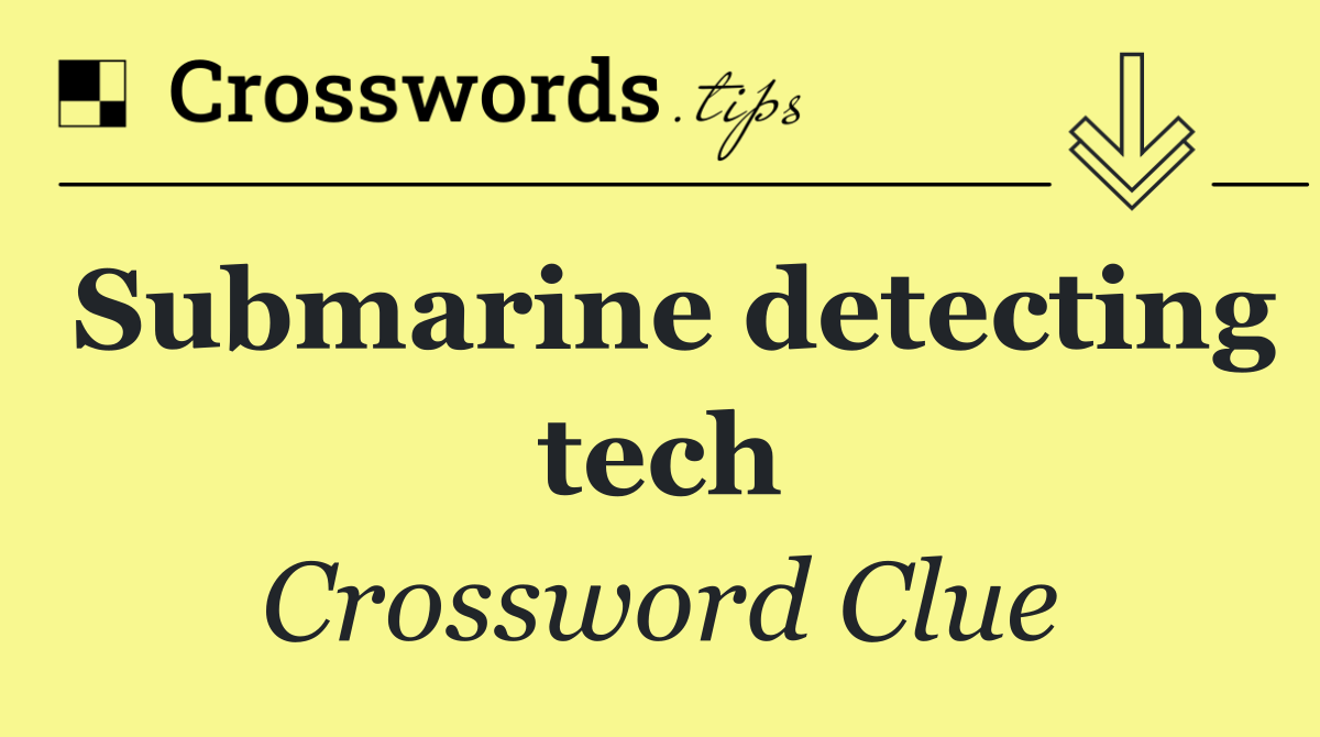 Submarine detecting tech