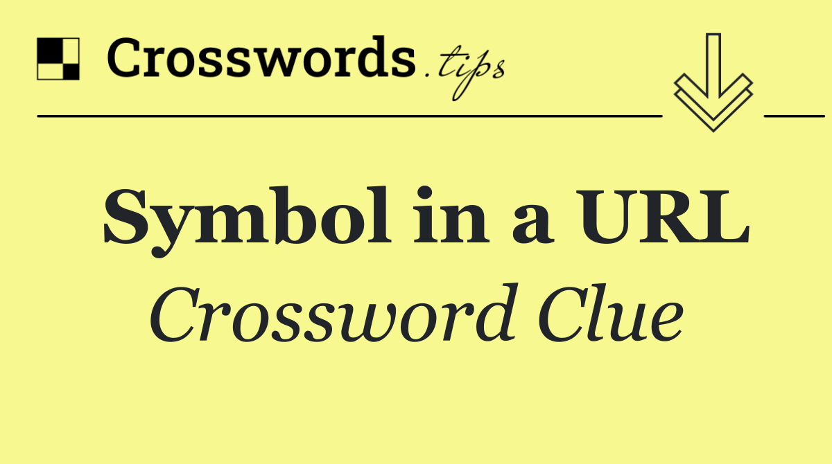Symbol in a URL