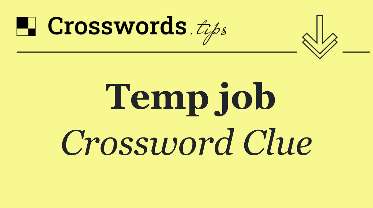 Temp job