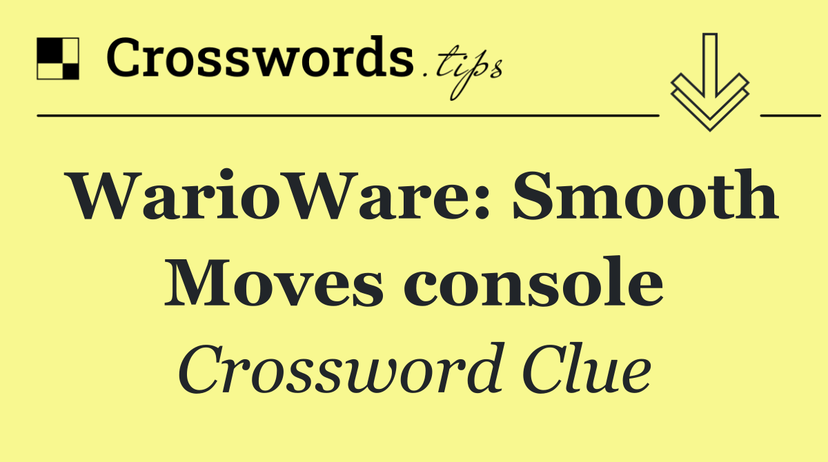WarioWare: Smooth Moves console