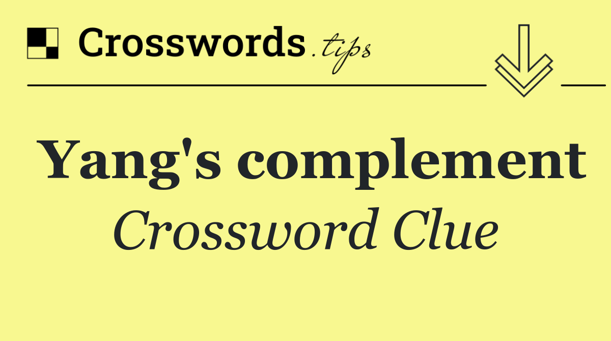 Yang's complement